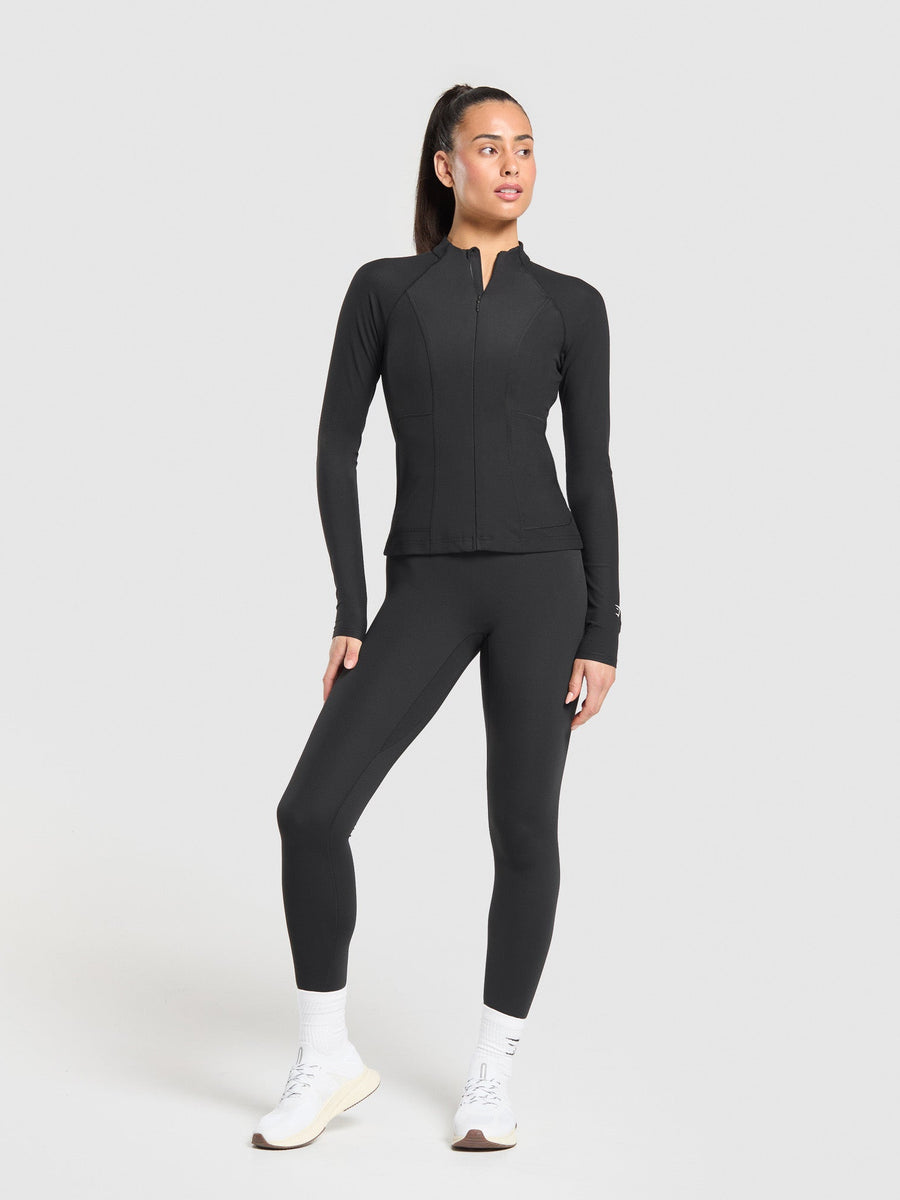Gymshark Conditioning Full Zip Jacket — Black — 4