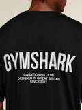 Gymshark Conditioning Club Oversized T-Shirt — Black/White — 7