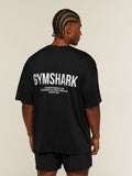 Gymshark Conditioning Club Oversized T-Shirt — Black/White — 1