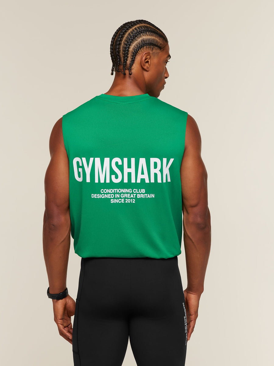 Gymshark Conditioning Club Tank — Track Green/White — 7