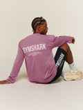 Gymshark Conditioning Club Washed Long Sleeve T-Shirt — Strength Pink/Haze Pink/Wash — 4