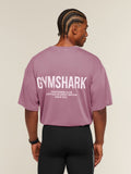Gymshark Conditioning Club Washed T-Shirt — Strength Pink/Haze Pink/Wash — 4