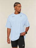Gymshark Conditioning Club Washed T-Shirt — Tranquil Blue/Heavy Blue/Wash — 2