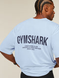 Gymshark Conditioning Club Washed T-Shirt — Tranquil Blue/Heavy Blue/Wash — 6