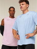 Gymshark Conditioning Club Washed T-Shirt — Tranquil Blue/Heavy Blue/Wash — 8