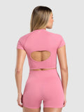 Gymshark Corset Seamless Crop Top — Sunset Pink — 2
