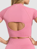 Gymshark Corset Seamless Crop Top — Sunset Pink — 6