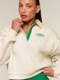 Gymshark Cosy Campus Polo Sweatshirt — Bros Chalk Marl — 6