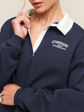 Gymshark Cosy Campus Polo Sweatshirt — Heavy Blue — 5