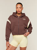 Gymshark Cosy Campus Full Zip Hoodie — Espresso Brown — 1