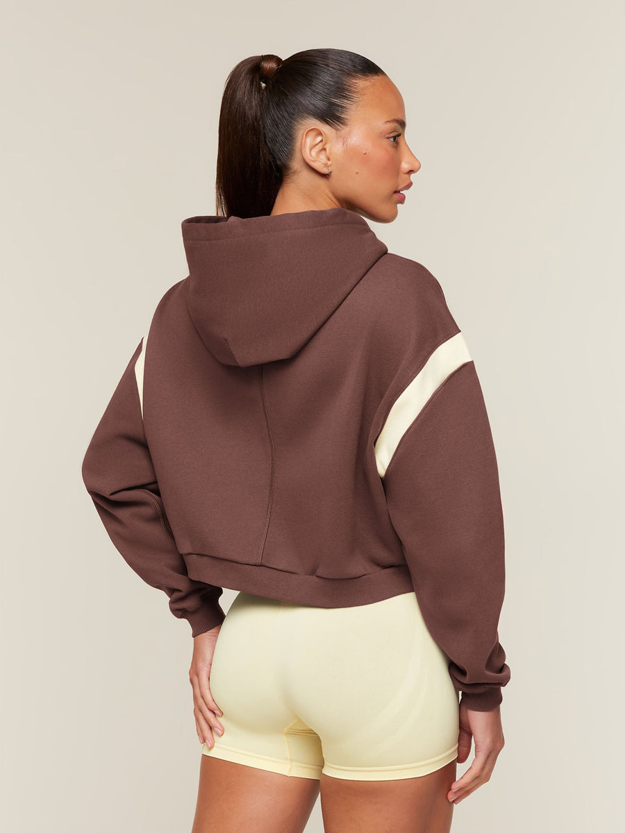 Gymshark Cosy Campus Full Zip Hoodie — Espresso Brown — 2