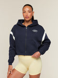 Gymshark Cosy Campus Full Zip Hoodie — Heavy Blue — 1