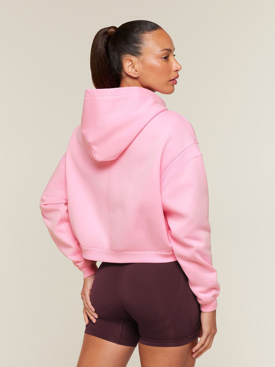 Gymshark Cosy Campus Full Zip Hoodie — Poise Pink — 2