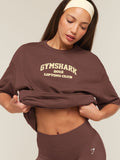 Gymshark Cosy Luxe Campus T-Shirt — Espresso Brown — 5