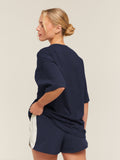 Gymshark Cosy Luxe Campus T-Shirt — Heavy Blue — 2