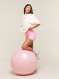 Gymshark Cosy Luxe Campus T-Shirt — Soft White — 4