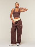 Gymshark Cosy Luxe Campus Pants — Espresso Brown — 4