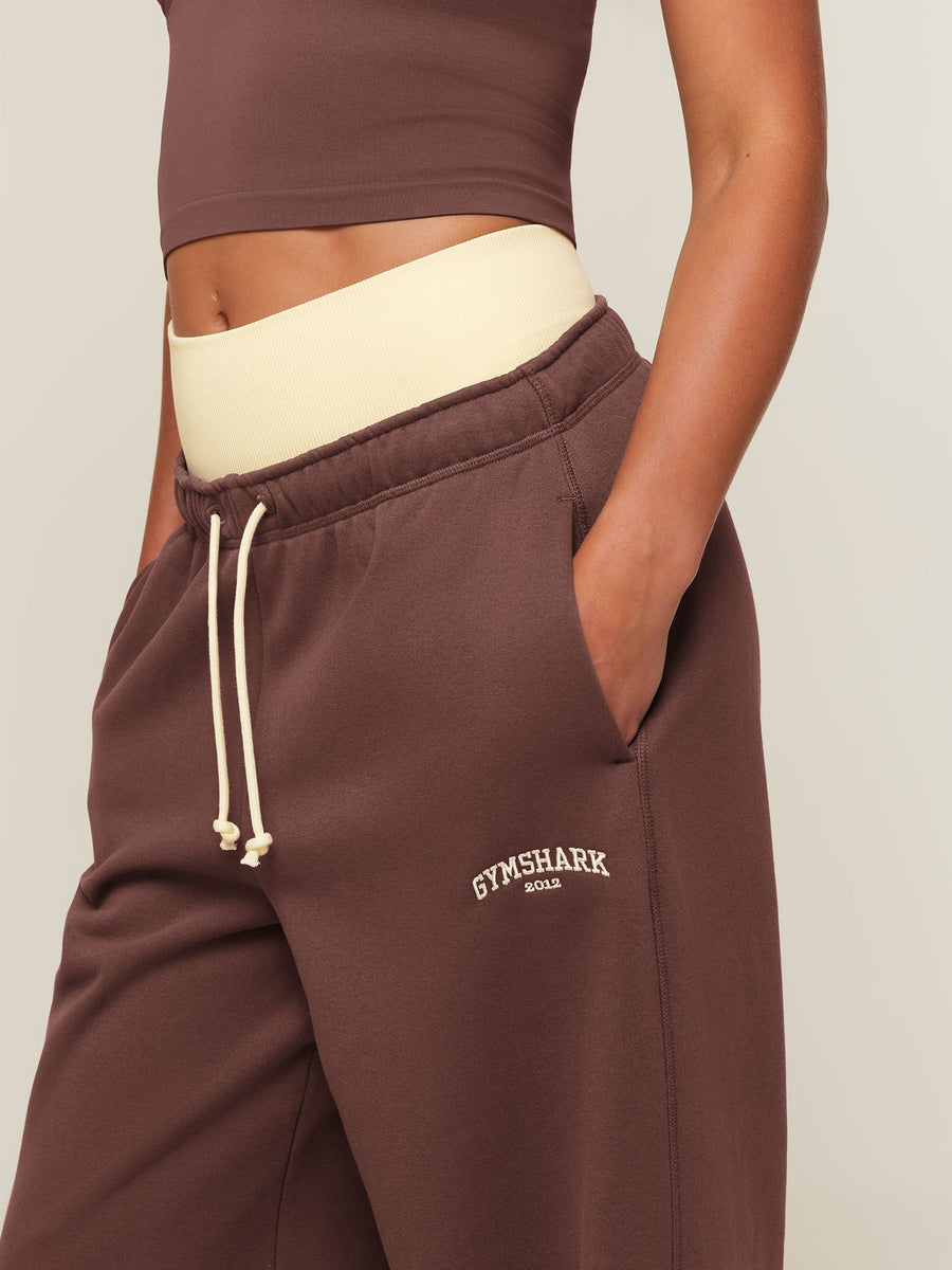 Gymshark Cosy Luxe Campus Pants — Espresso Brown — 5