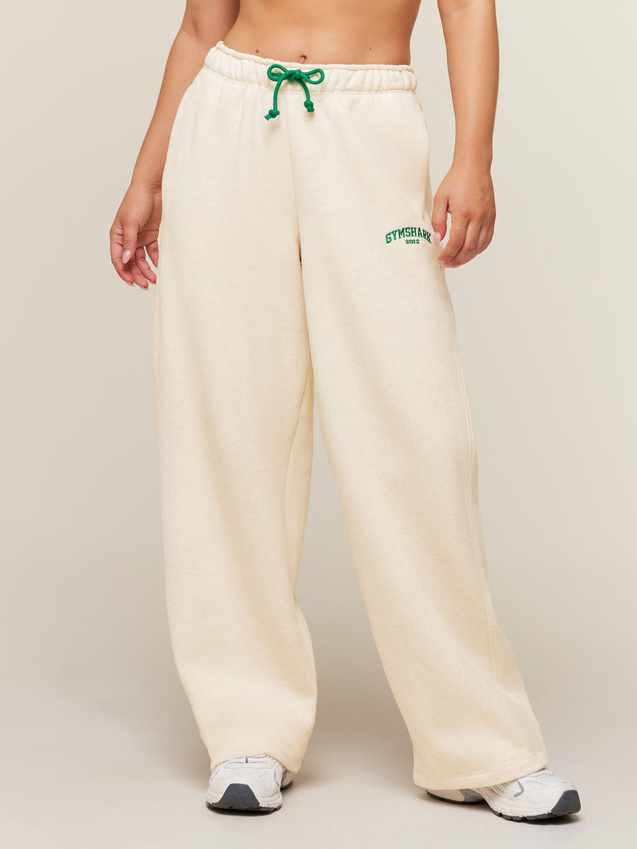 Gymshark Cosy Campus Pants Short — Bros Chalk Marl — 1