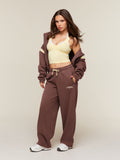 Gymshark Cosy Campus Pants Short — Espresso Brown — 4