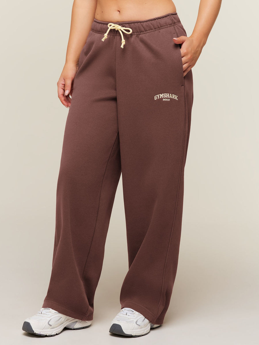 Gymshark Cosy Campus Pants Short — Espresso Brown — 3