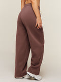 Gymshark Cosy Campus Pants Short — Espresso Brown — 2