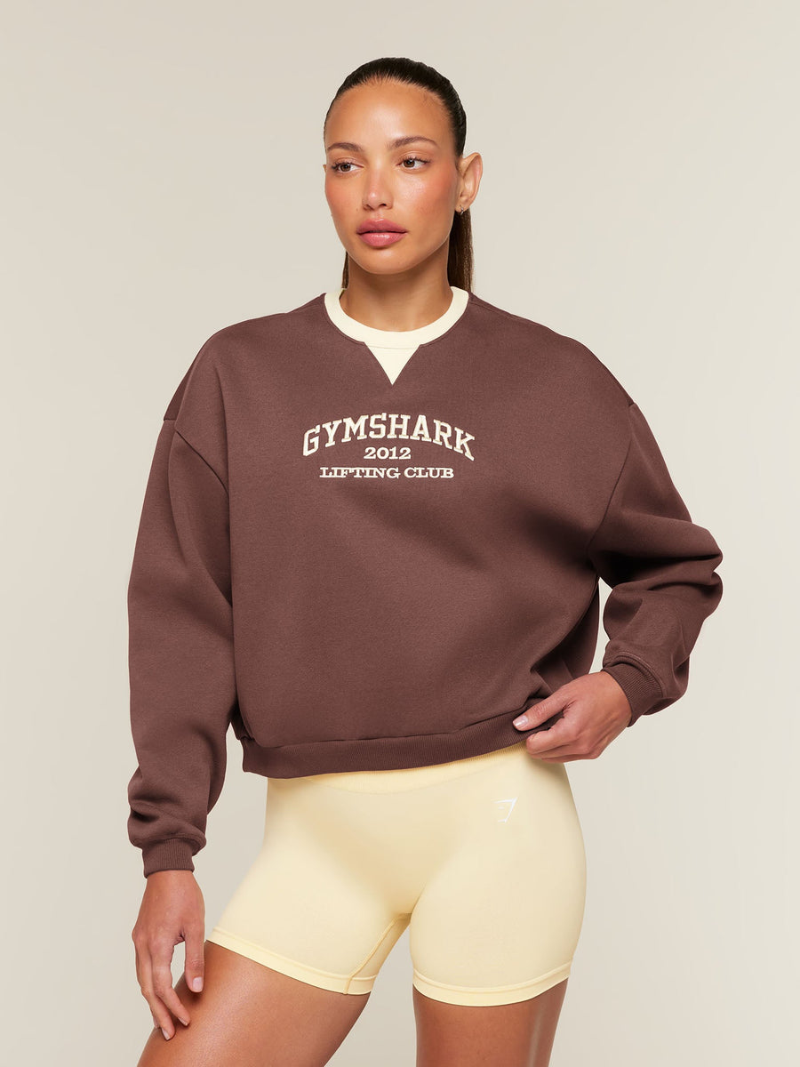 Gymshark Cosy Campus Sweatshirt — Espresso Brown — 1