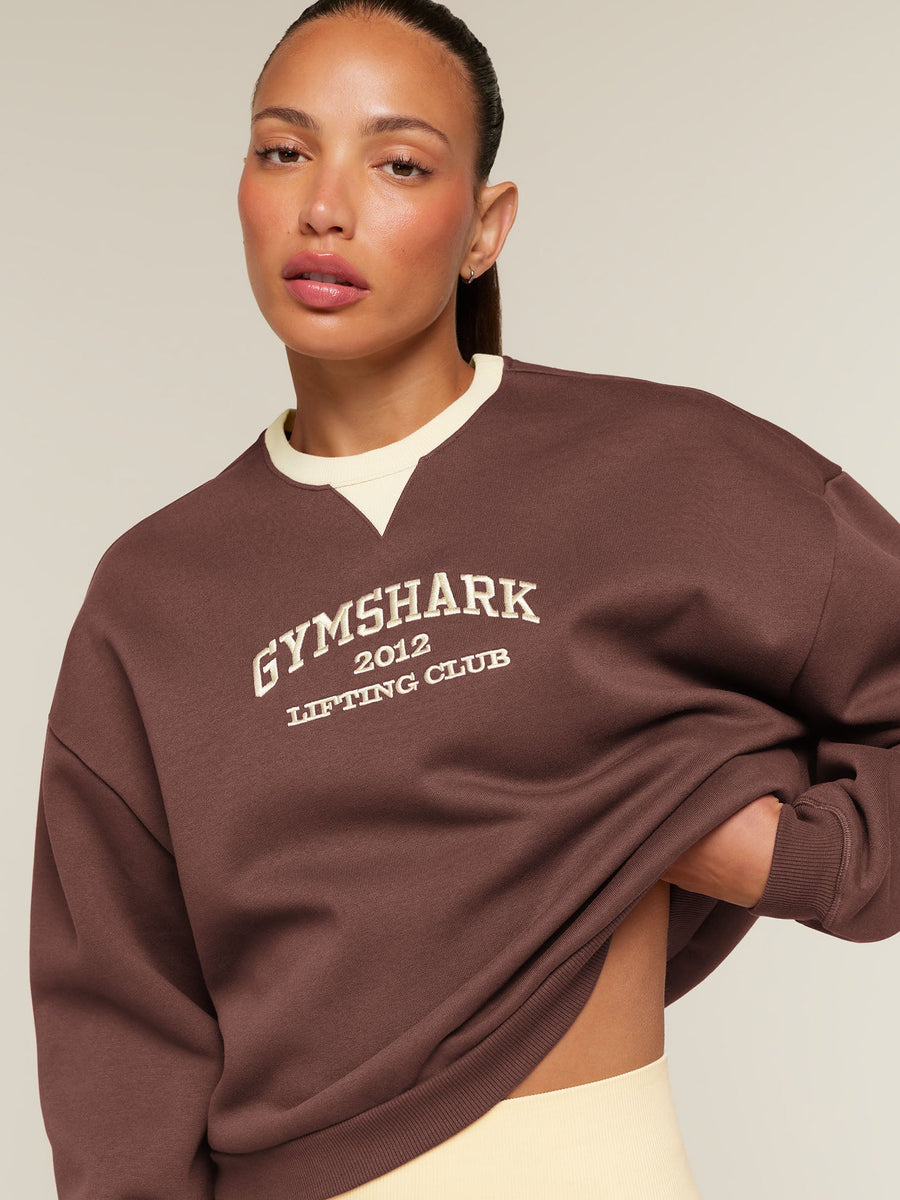 Gymshark Cosy Campus Sweatshirt — Espresso Brown — 5