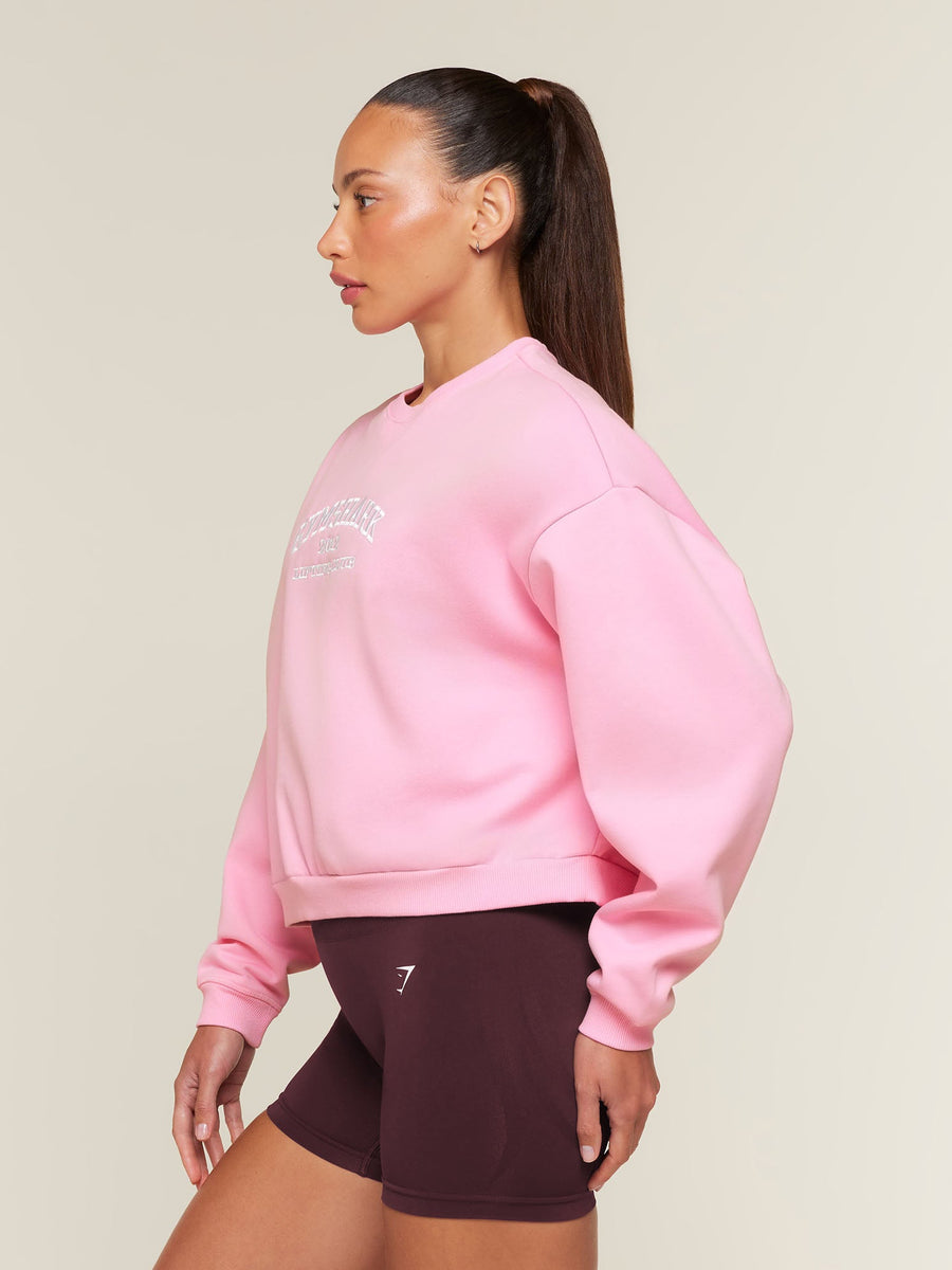 Gymshark Cosy Campus Sweatshirt — Poise Pink — 3