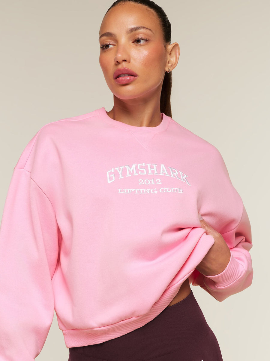 Gymshark Cosy Campus Sweatshirt — Poise Pink — 5