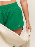 Gymshark Campus Woven Shorts — Track Green — 5