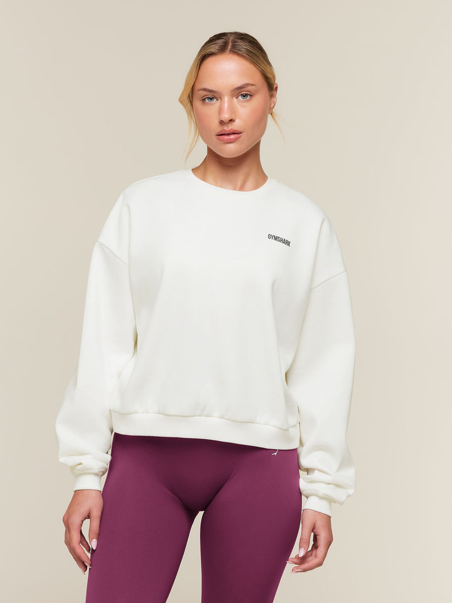 Gymshark Cosy Luxe Sweatshirt — Soft White — 1