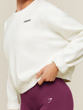 Gymshark Cosy Luxe Sweatshirt — Soft White — 6