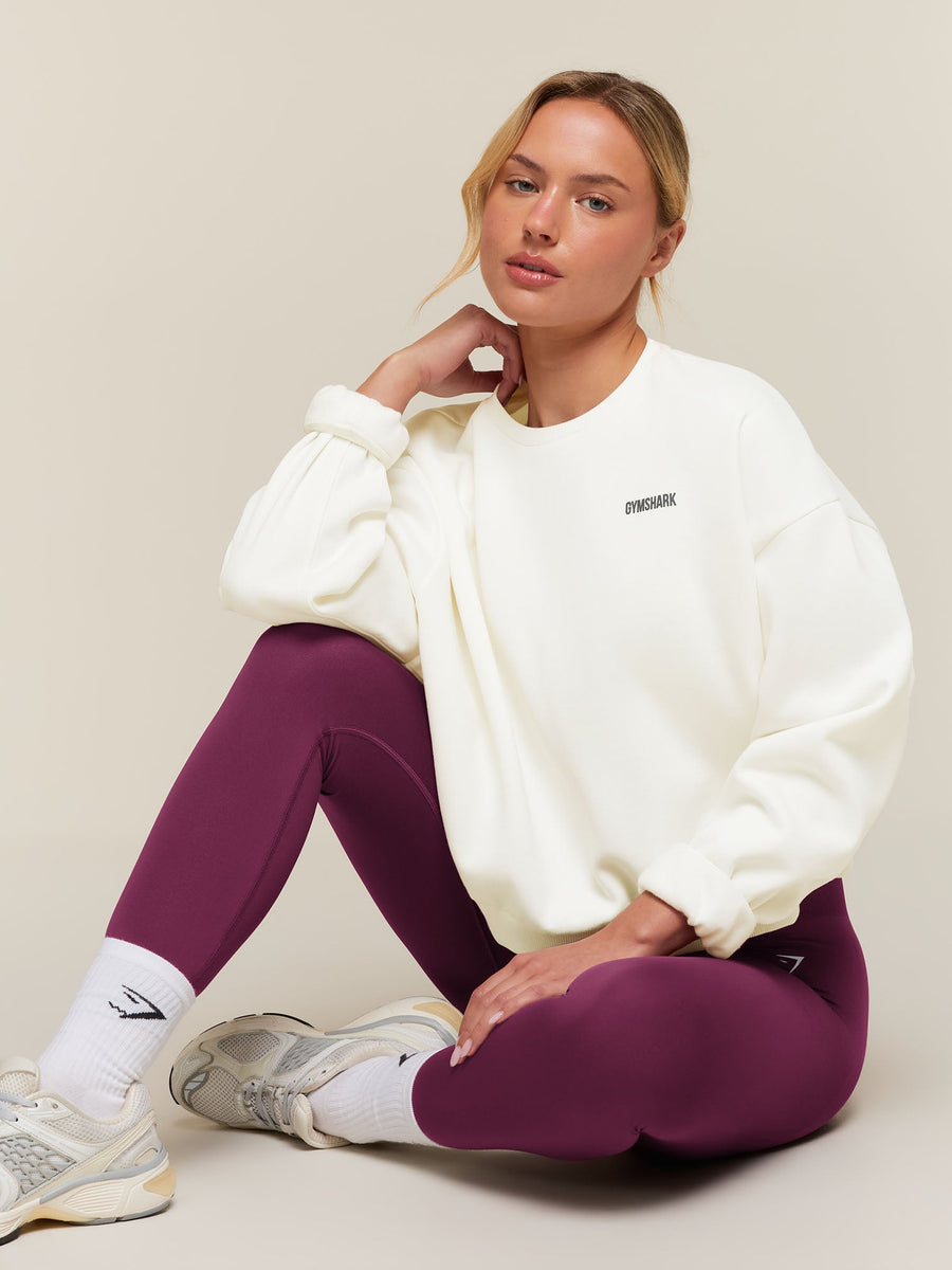 Gymshark Cosy Luxe Sweatshirt — Soft White — 5
