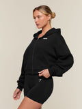 Gymshark Cosy Luxe Zip Through Hoodie — Black — 3