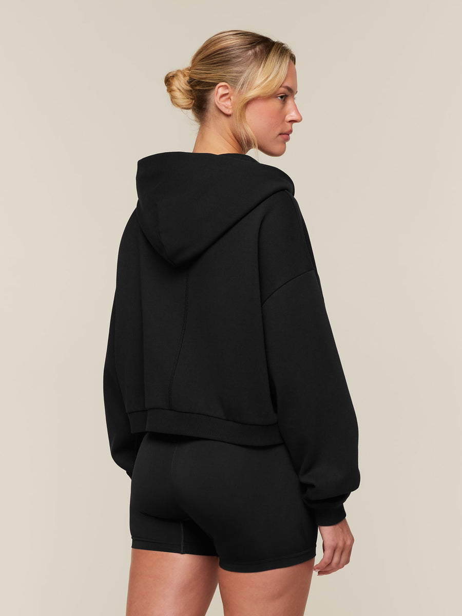 Gymshark Cosy Luxe Zip Through Hoodie — Black — 2
