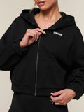 Gymshark Cosy Luxe Zip Through Hoodie — Black — 6