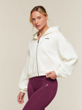 Gymshark Cosy Luxe Zip Through Hoodie — Soft White — 3