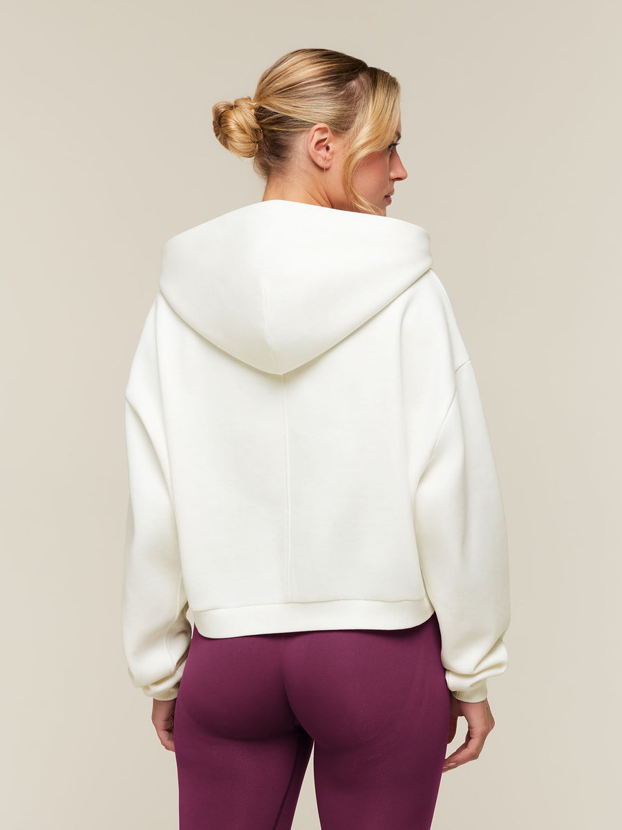 Gymshark Cosy Luxe Zip Through Hoodie — Soft White — 2