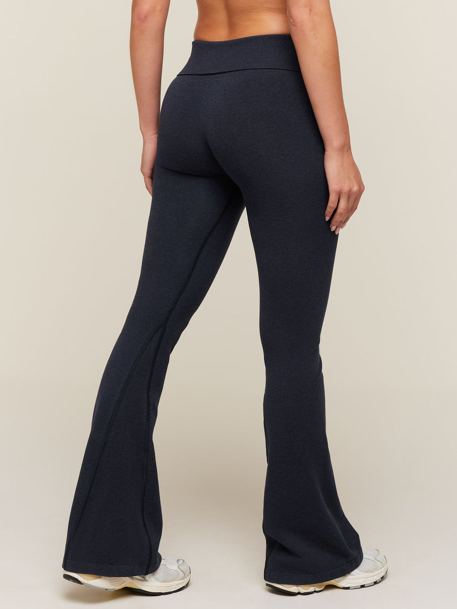 Gymshark CottonMove™ Flared Leggings — Deep Blue Marl — 2
