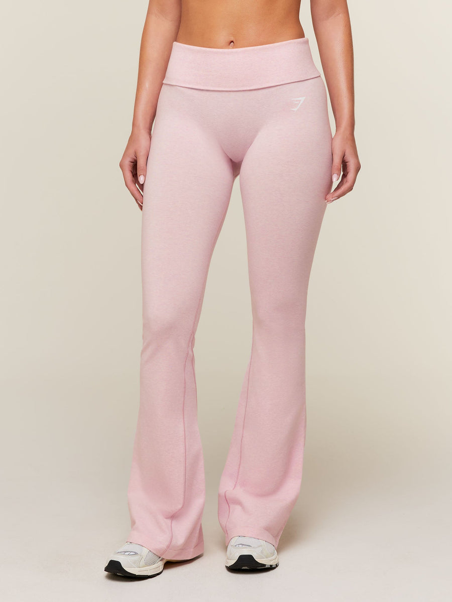 Gymshark CottonMove™ Flared Leggings — Gentle Pink Marl — 1