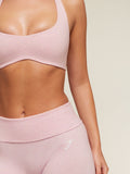 Gymshark CottonMove™ Flared Leggings — Gentle Pink Marl — 7