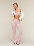 Gymshark CottonMove™ Flared Leggings — Gentle Pink Marl — 6