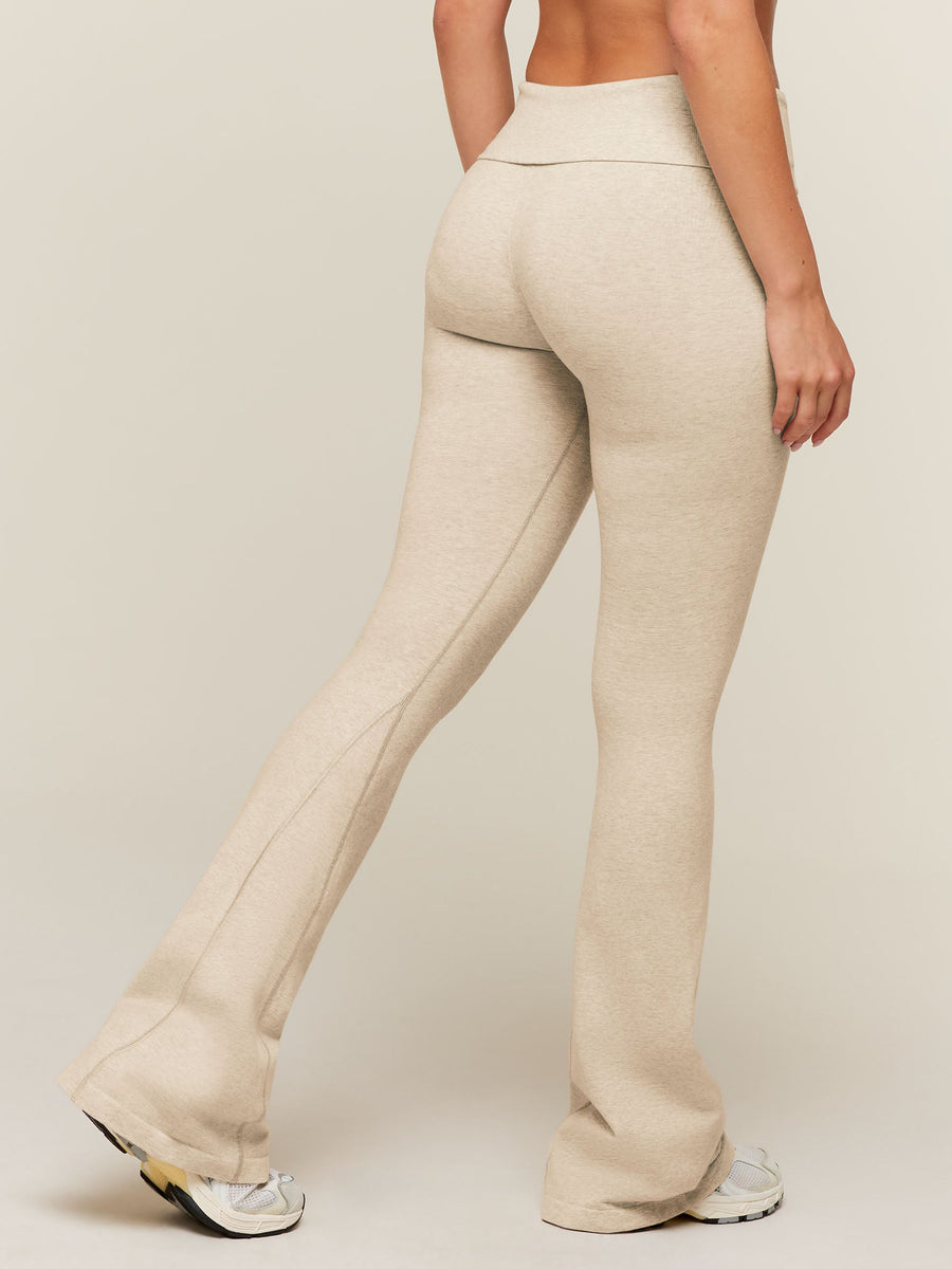 Gymshark CottonMove™ Flared Leggings — Oat Marl — 2