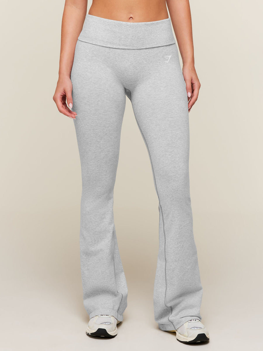 Gymshark CottonMove™ Flared Leggings — Soft Grey Marl — 1