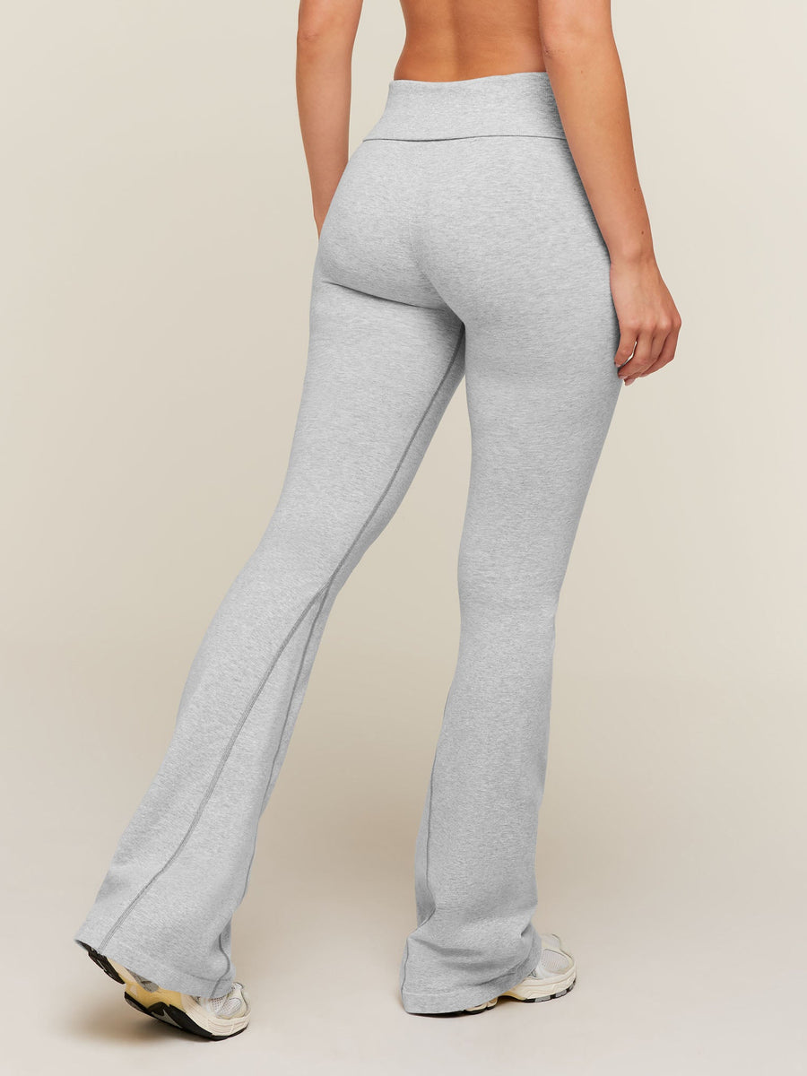 Gymshark CottonMove™ Flared Leggings — Soft Grey Marl — 3