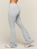 Gymshark CottonMove™ Flared Leggings — Soft Grey Marl — 6