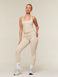 Gymshark CottonMove™ Halterneck Top — Oat Marl — 5