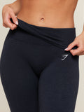 Gymshark CottonMove™ Leggings — Deep Blue Marl — 6