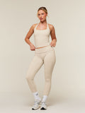 Gymshark CottonMove™ Leggings — Oat Marl — 6